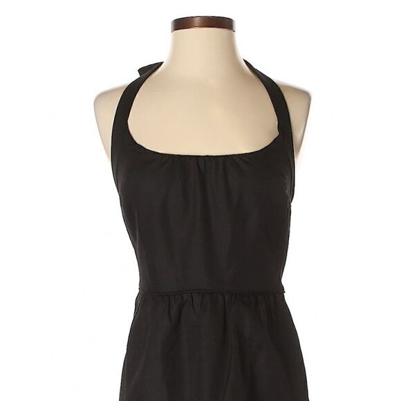 J CREW Cotton Halter Dress Black - Picture 2 of 5